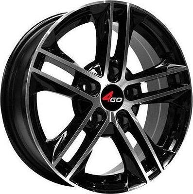4GO XS835 5.5x13 4x98 ET 25 Dia 58.6 Silver