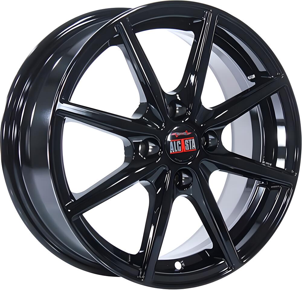 Alcasta M63 6x15 4x100 ET 46 Dia 60.1 black