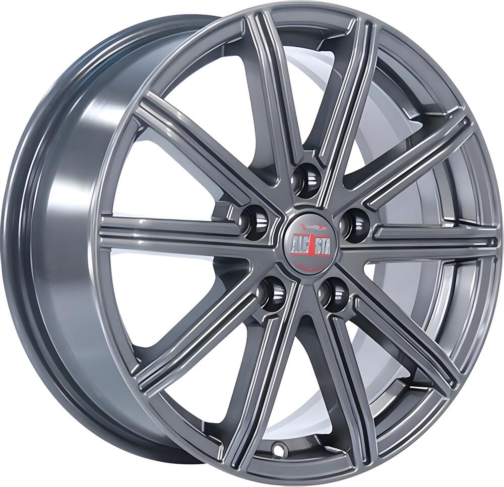 Alcasta M64 7x17 5x108 ET 43 Dia 65 Graphite