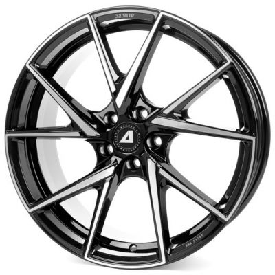 Alutec ADX.01 8.5x19 5x112 ET 40 Dia 70.1 Diamant Black Front Polished