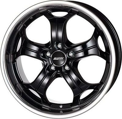 Alutec Boost 10.5x20 5x114.3 ET 35 Dia 76.1 Diamond Black with Stainless Steel Lip