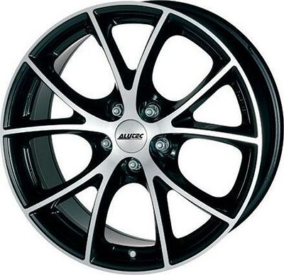 Alutec Cult 7x16 5x100 ET 38 Dia 63.3 Diamond Black Front Polished