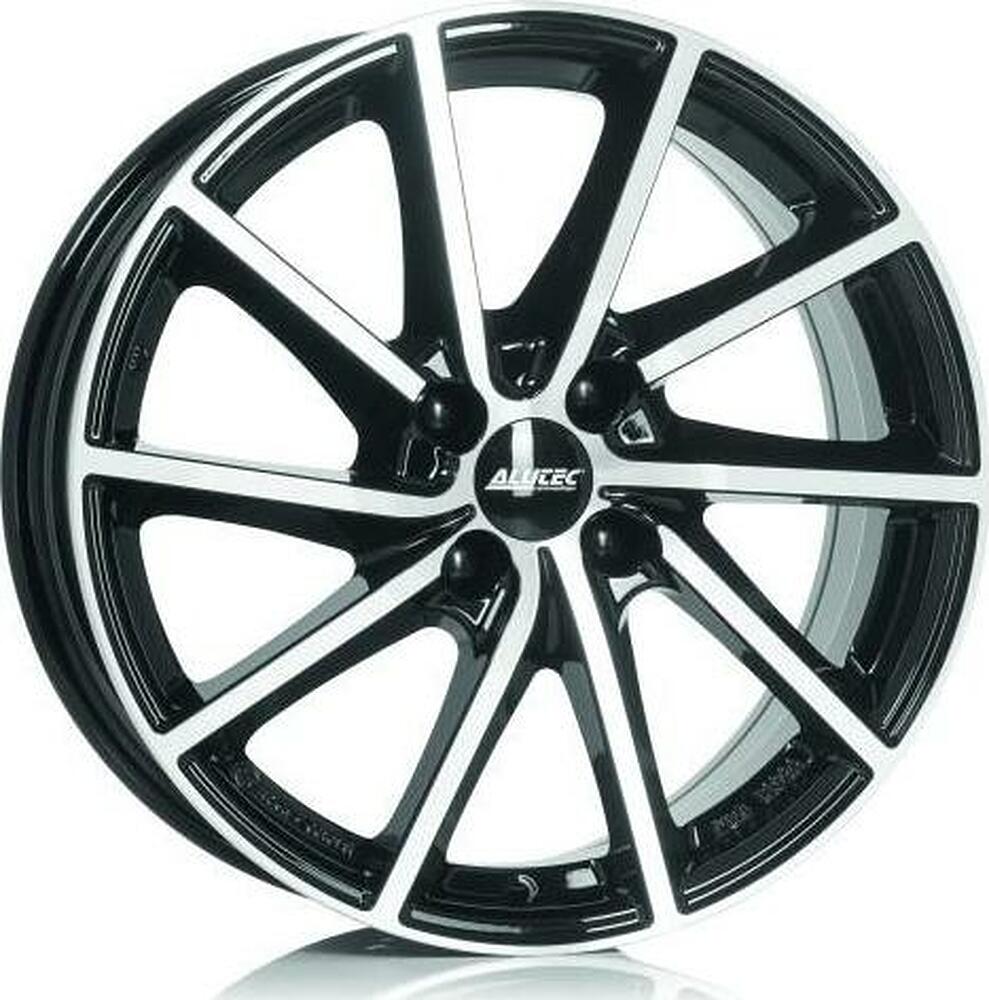Alutec Singa 7x17 4x100 ET 44 Dia 56.6 Diamond Black Front Polished