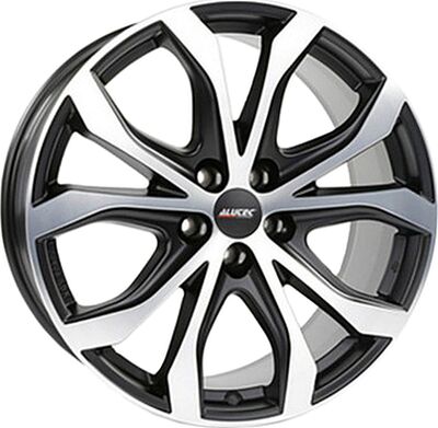 Alutec W10 9x20 5x112 ET 35 Dia 70 Racing black front polished