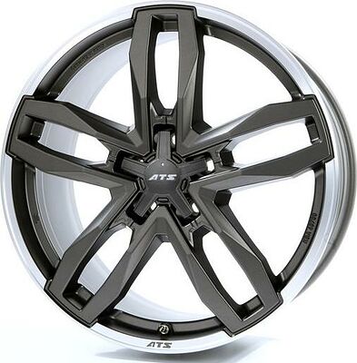 ATS Temperament 9x19 5x112 ET 60 Dia 66.5 Blizzard Grey Lip Polished