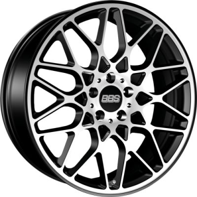 BBS RX-R 8.5x20 5x112 ET 45 Dia 82 Satin black/diamond-cut