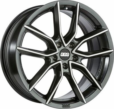 BBS XA 8x18 5x112 ET 35 Dia 82 Black + Diamond Cut