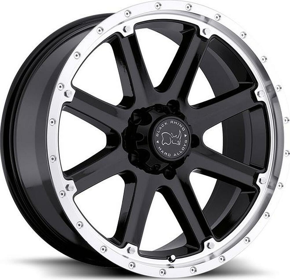 Black Rhino Moab 9x20 8x165 ET 12 Dia 120 black