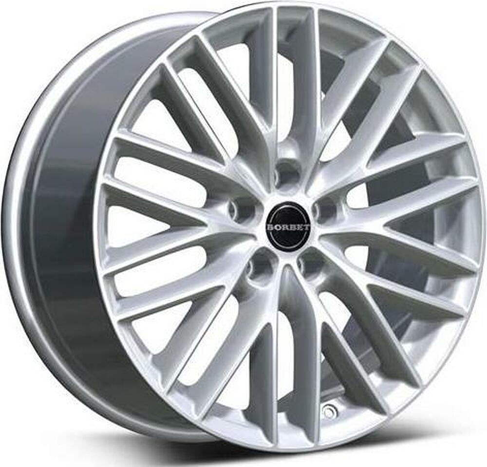 Borbet BS5 7.5x17 5x112 ET 50 Dia 72.5 silver