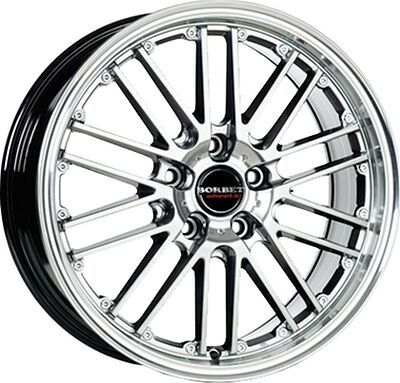 Borbet CW2/5 7x17 5x115 ET 40 Dia 70.2 Hyper/hornpoliert