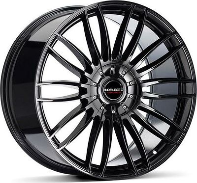 Borbet CW3 9x20 5x112 ET 55 Dia 66.6 Black Gloss