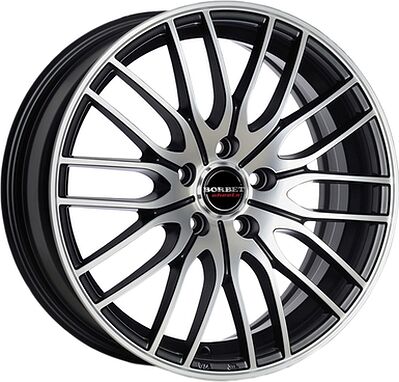 Borbet CW4/5 8x18 5x114.3 ET 40 Dia 72.5 Black Polished Matt