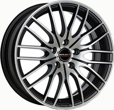 Borbet CW4/5 8.5x19 5x112 ET 35 Dia 72.5 Matt Black Polished