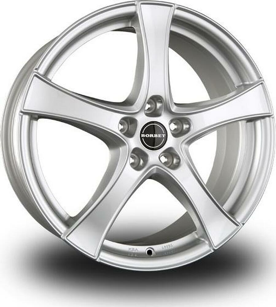 Borbet F2 6.5x17 5x112 ET 41 Dia 57.06 Brilliant silver