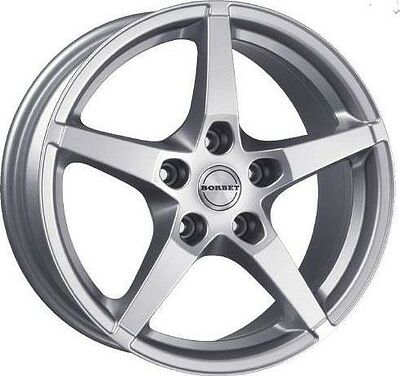 Borbet FS 8x17 5x112 ET 45 Dia 72.6 silver brilliant
