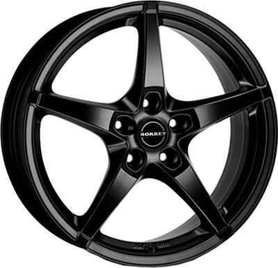 Borbet FS 8x17 5x112 ET 35 Dia 72 Schwarz Matt