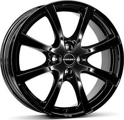 Borbet LV4 7x16 4x108 ET 25 Dia 65 Black glossy