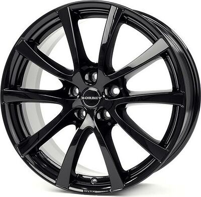 Borbet LV5 7x16 5x112 ET 45 Dia 72.5 Black glossy