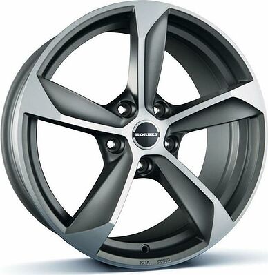 Borbet S 9x20 5x112 ET 25 Dia 66.5 Graphite Polished