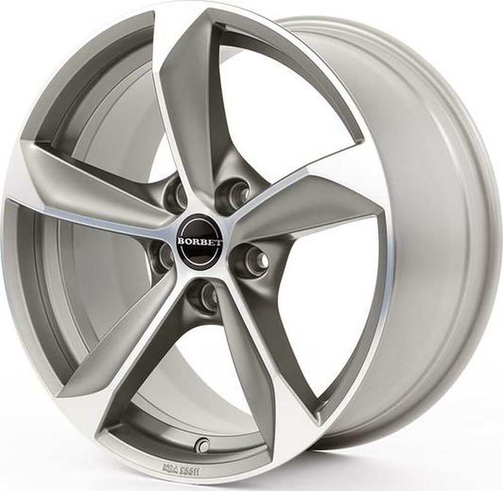 Borbet S 8.5x19 5x112 ET 45 Dia 72.5 Graphite Polished Matt