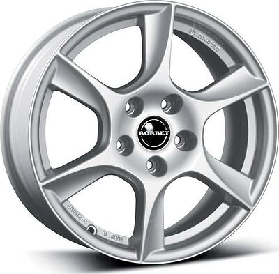 Borbet TL 6x15 5x112 ET 43 Dia 57 Brillantsilber