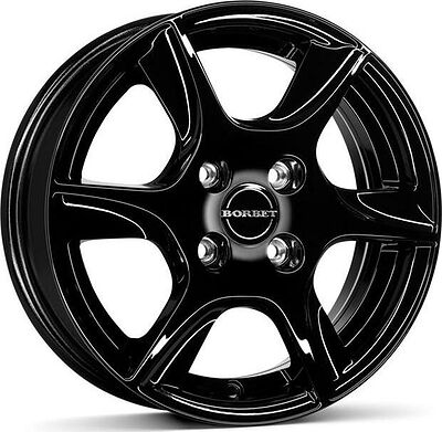 Borbet TL 7.5x16 5x112 ET 37 Dia 66.5 Black glossy