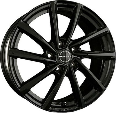 Borbet V 7x16 5x112 ET 48 Dia 66 Black glossy