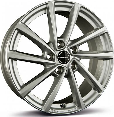 Borbet V 7x17 5x112 ET 49 Dia 57.1 silver