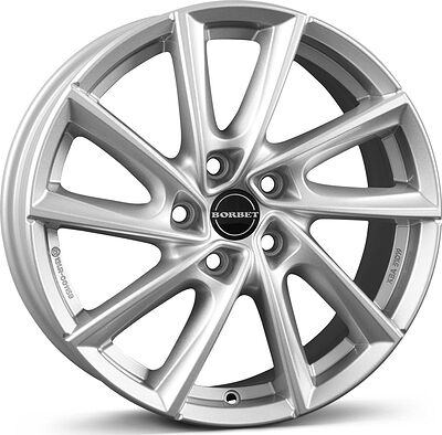 Borbet VT 7.5x17 5x112 ET 38 Dia 66.5 silver