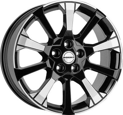 Borbet X10 7.5x17 5x108 ET 40 Dia 72.5 crystal silver