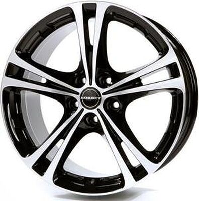 Borbet XL 8x18 5x108 ET 40 Dia 72 Black polished