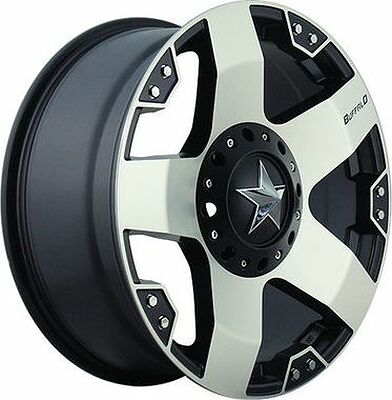 Buffalo BW-775 8.5x20 5x139.7 ET 10 Dia 110.5 Machined face w blk windows