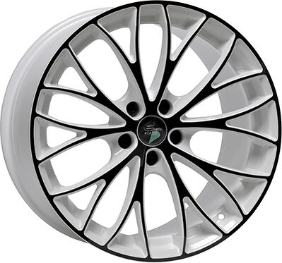 Eta Beta Piuma C 8.5x19 5x120 ET 28 Dia 78.1 White Black Face Shine