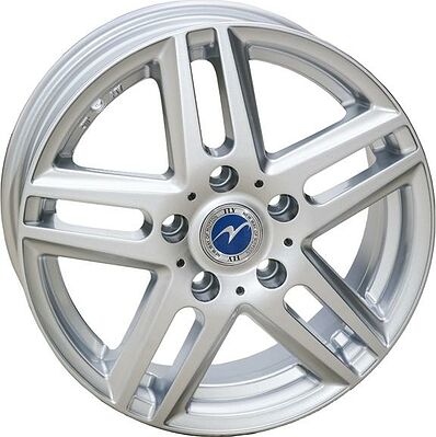 Fly F014 6x15 4x100 ET 48 Dia 54.1 silver
