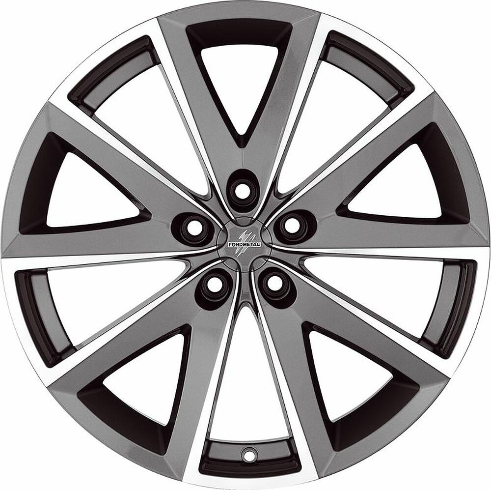 Fondmetal 7600 7.5x17 5x100 ET 35 Dia 67.2 Titanium Polished