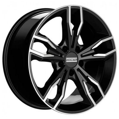 Fondmetal Alke 9.5x20 5x112 ET 43 Dia 66.5 Glossy Black Machined