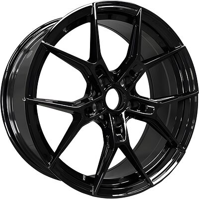Hengder 5063 7.5x17 5x114.3 ET 38 Dia 73.1 Gloss Black