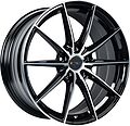 Inch FA8533 8x18 5x112 ET 38 Dia 66.6 Gloss Black Machined Face