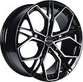 Inch FA8534 8.5x20 5x120 ET 45 Dia 72.6 Gloss Black Machined Face
