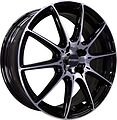 Inch FA8537 6.5x17 5x112 ET 41 Dia 57.1 Gloss Black Machined Face