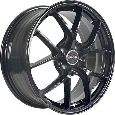 Inch FA8538 7x17 4x100 ET 43 Dia 60.1 Full Black Round
