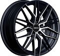 Inch FA8539 7x17 5x112 ET 45 Dia 57.1 Gloss Black Machined Face