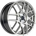 Inch FA8541 7x17 5x108 ET 45 Dia 63.4 Gloss Black Machined Face