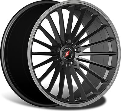 Inforged IFG36 8x18 5x112 ET 32 Dia 66.6 Black Machined Lip