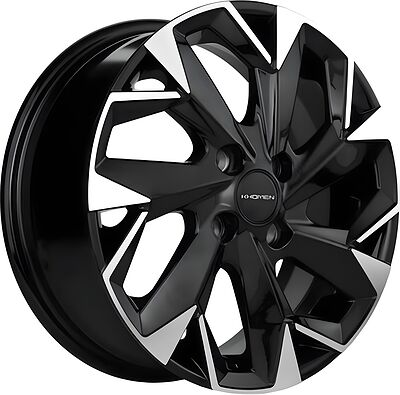 Khomen Wheels KHW1402 (Alsvin/Getz/i20) 5.5x14 4x100 ET 46 Dia 54.1 Black-FP