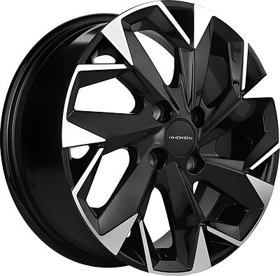 Khomen Wheels KHW1402 5x14 4x98 ET 35 Dia 58 Black-FP