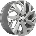 Khomen Wheels KHW1402 (Solaris/Logan/Rio) 5.5x14 4x100 ET 43 Dia 67.1 F-Silver-FP