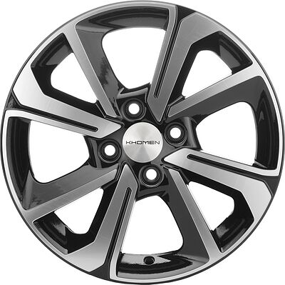 Khomen Wheels KHW1501 6x15 4x100 ET 46 Dia 54.1 BLACK