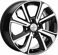 Khomen Wheels KHW1501 (Lada Granta) 6x15 4x98 ET 36 Dia 58.6 Black-FP