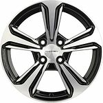 Khomen Wheels KHW1502 (Solano) 6x15 4x100 ET 45 Dia 54.1 Black-FP